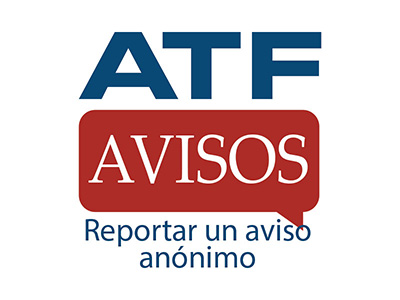 ATF Avisos - Reportar un aviso anónimo
