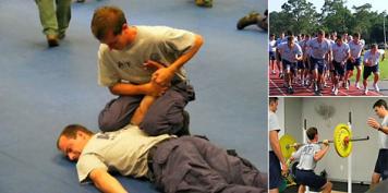 ATF Special agents conducting physical exercises during basic training