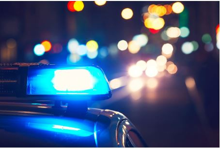 Police car lights