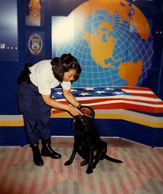 Special Agent Canine Handler Grace Reisling and K-9 Charlie 