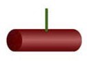 M-80, red with a green fuse