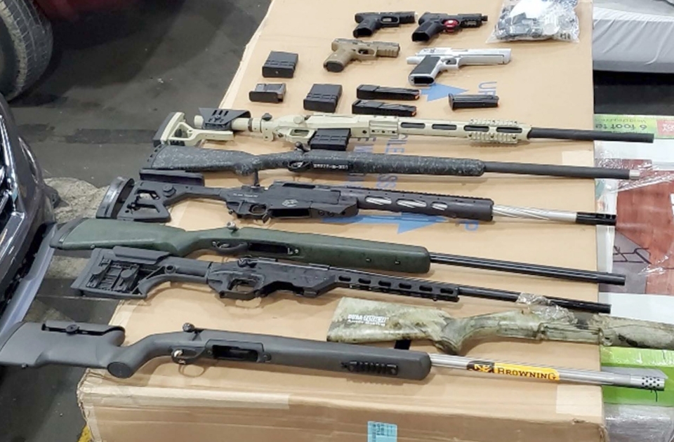Firearms evidence seized in USA v. Nihad Al Jaberi case
