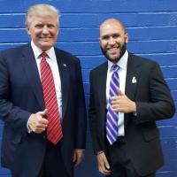 Special Agent Justin Jacobs with President Donald Trump