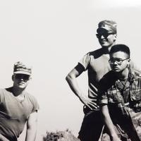 Astor Lim and his friends in the US Army 249th Combat Engineers Squad