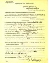 Personnel record of Irby Scruggs.