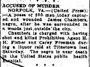 Newspaper article regarding Howard Fisher's killer.