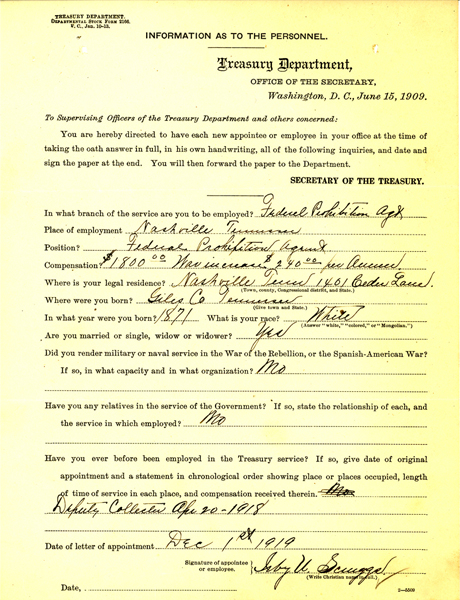 Personnel record of Irby Scruggs.