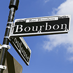 Imagen de la señal de la calle Bourbon