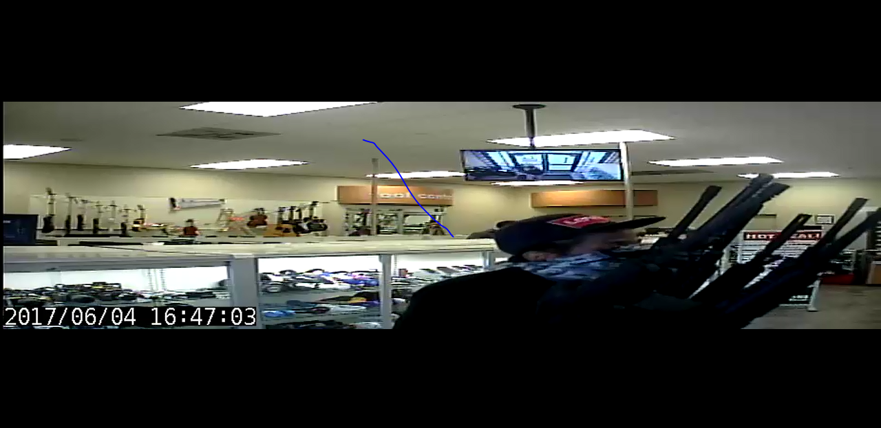 Security footage of suspect 1 from EZ Pawn robbery