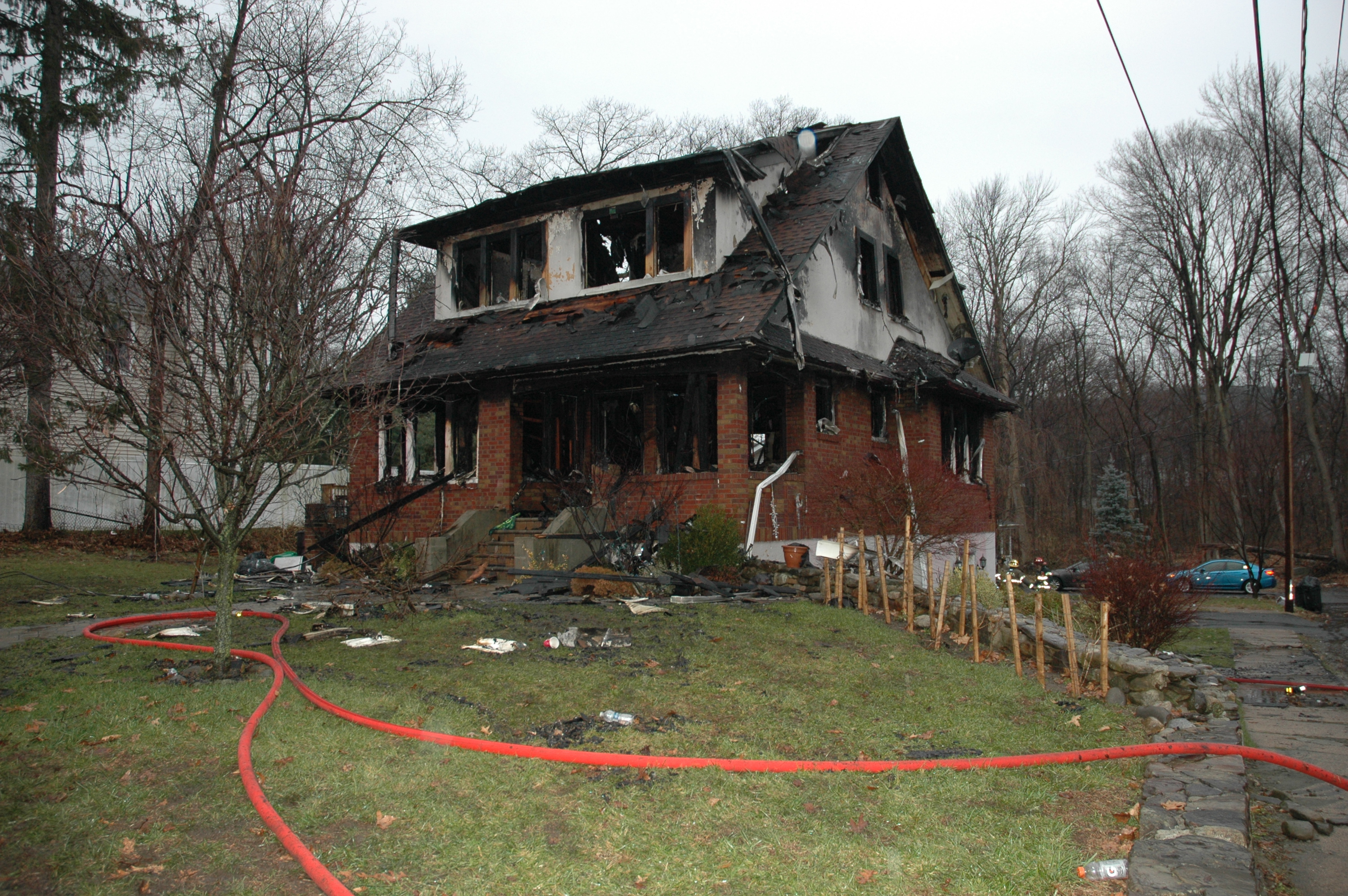 Damaged house at 18 Boulevard, Suffern, NY