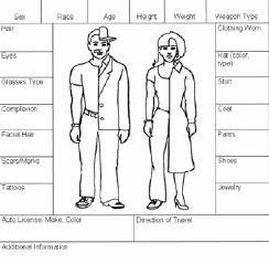 Sample suspect form