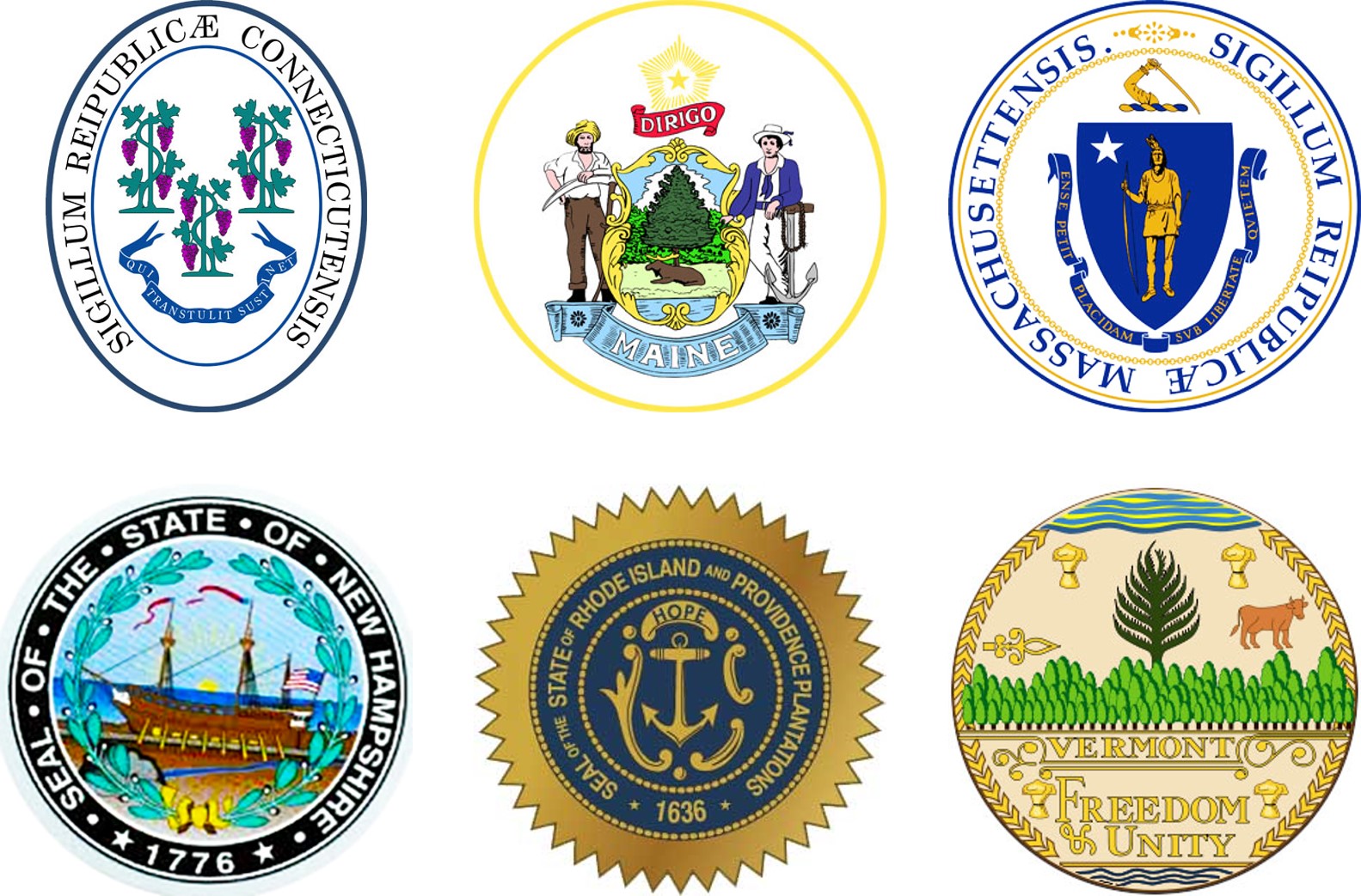 Boston Field Division State Seals