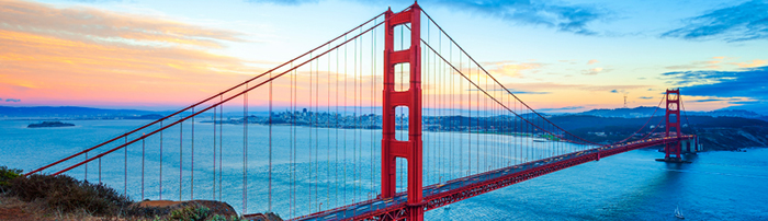 Image of the Golden Gate bridge in San Fransisco