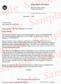 FFL Sample Letter of Authorization