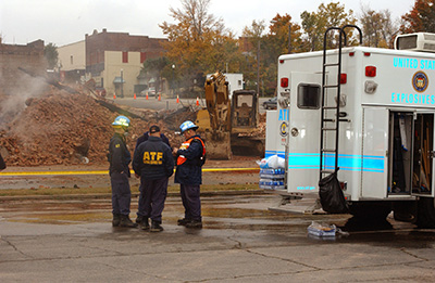 Picture 4 of ATF National Response Team working an Investigation in an Undisclosed Area 