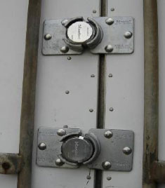 Image of a hockey puck lock