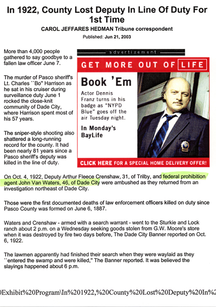 Newspaper article regardingJohn Waters