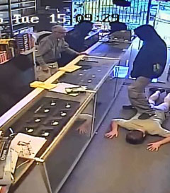 First image from camera showing KSE robbery
