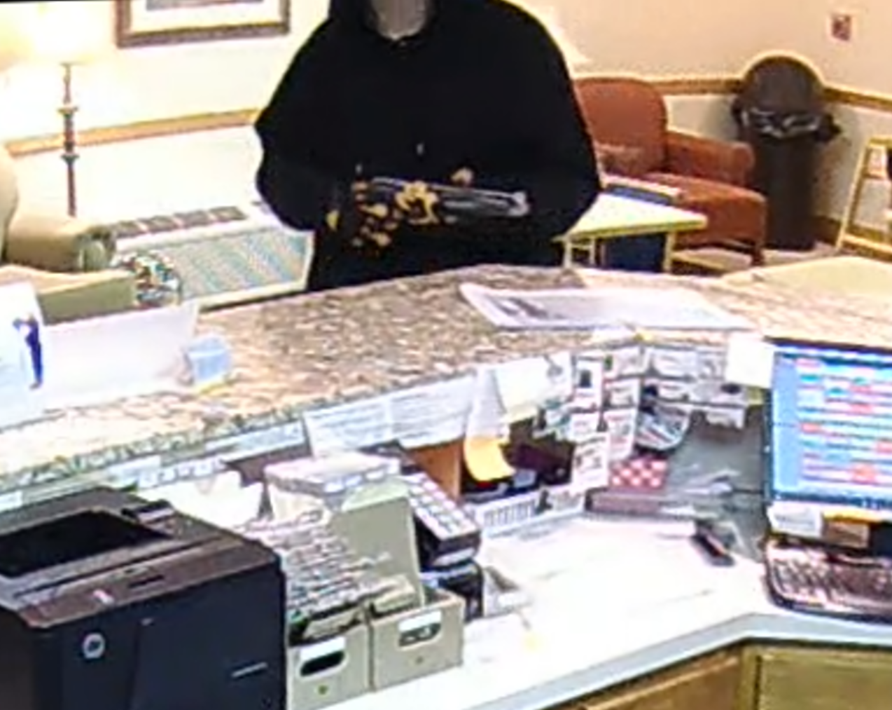 Image 4 of alleged suspect in robbery investigation.