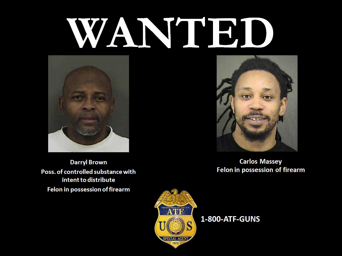 Image of Darryl Brown and Carlos Massey who are still wanted.