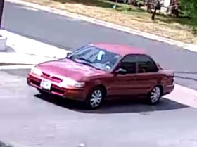 Image of the vehicle used during the Cash America Pawn robbery