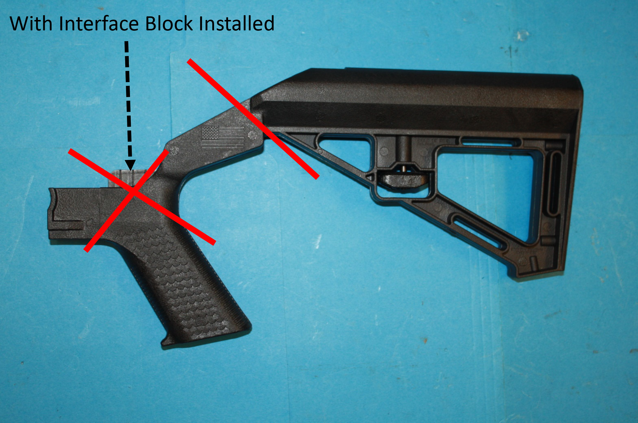 Slide Fire Solutions Bump Stock with interface installed