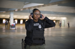 Firearms instructor Misty Waytes at the range