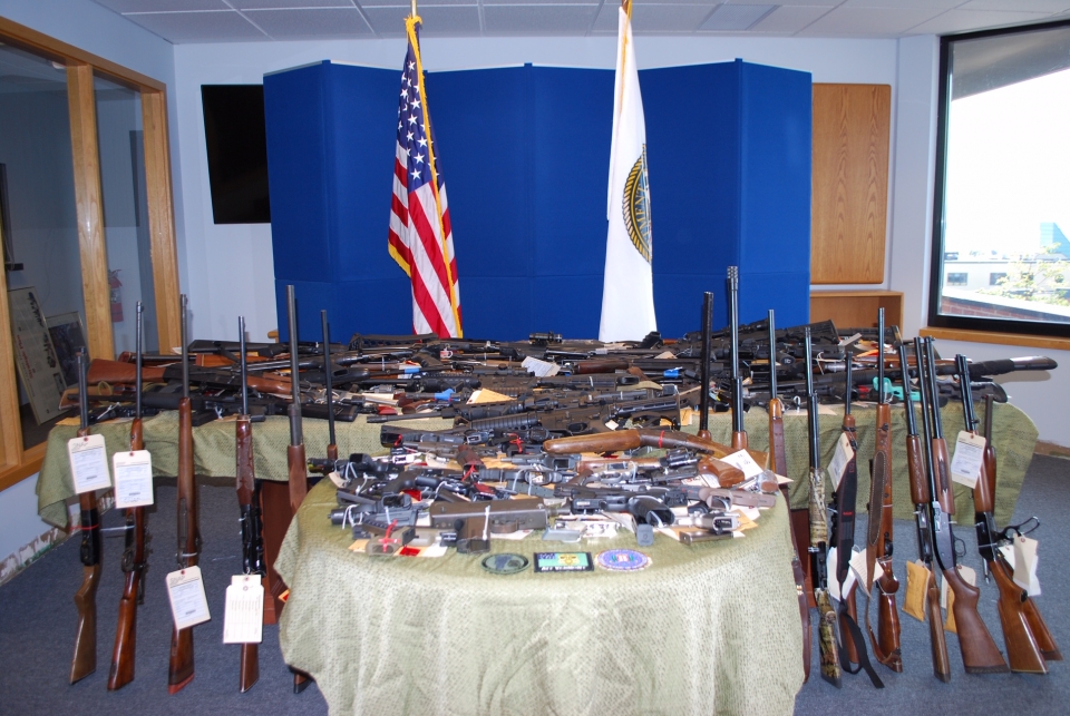 Firearms seized during Operation Fury Road