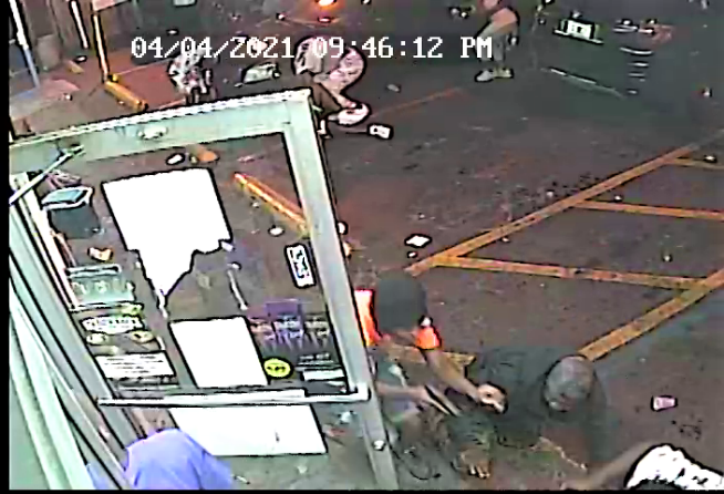 Surveillance footage of suspects in the Tony's Market shooting