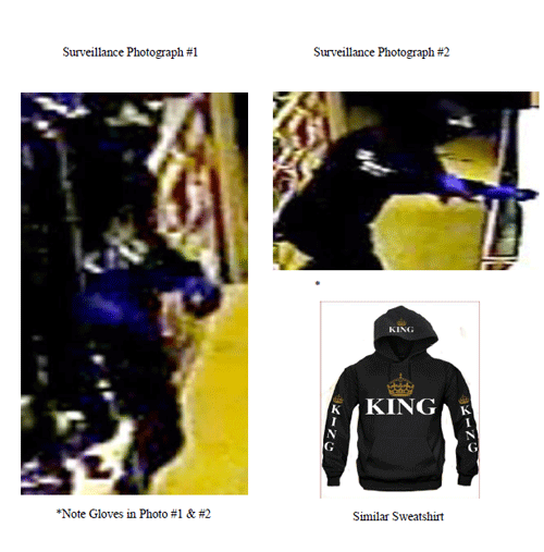 Surveillance Photo of Similiar Sweatshirt in PA FFL Theft