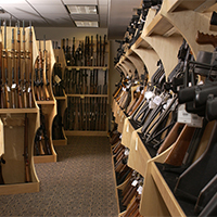 image of collected guns at the national gun vault