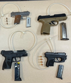Four firearms sold to the CI