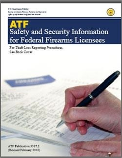 Picture of the Safety and Security Information for Federal Firearms Licensees Manuel
