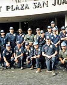 ATF Team posing in front of Dupont Plaza Hotel, San Juan, Pueto Rico