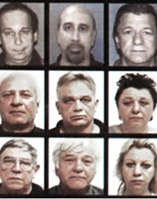 Mugshots of co-conspirators in the Project Oleo case