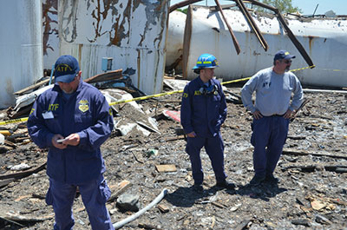 NRT standing in a crime scene