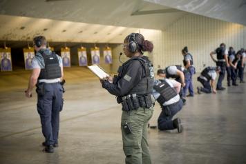 firearmInstructor Misty Waytes teaches special agents during basic training