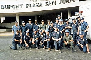 ATF Team posing in front of Dupont Plaza Hotel, San Juan, Pueto Rico