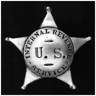 Internal Revenue Service badge worn by Deputy Collector Foote