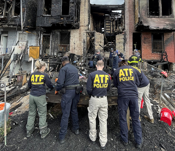 ATF Special Agents investigate fire.