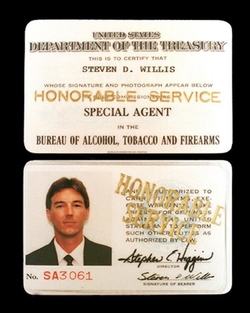Special Agent Steven Willis' credentials
