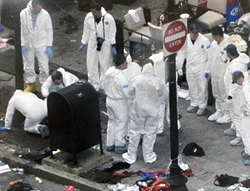 Agents on scene of the Boston Marathon bombing