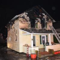 Damaged house at 63 Boulevard, Suffern, NY