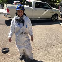 SA-CFI Cindy Chang partnered with Portland Fire and Rescue to investigate a fire incident