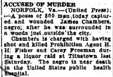 Newspaper article regarding Cary Freeman's killer..