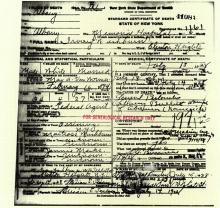 Image of Warren C. Frahm certificate of death