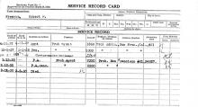 Image of Robert D. Freeman's service record card