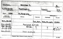 Personnel document of  William Porter