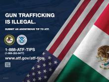 Anti-firearms trafficking campaign poster Mexico anti-firearms trafficking  