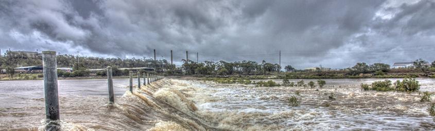 River torrent and flooding